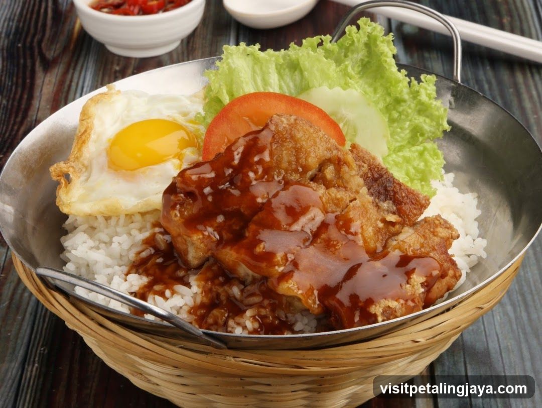 Katsu Rice Bowl with Fried Egg and Sauce