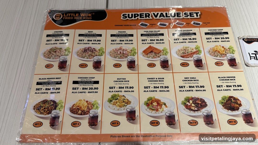 Little Wok Fried Rice King Super Value Set Menu