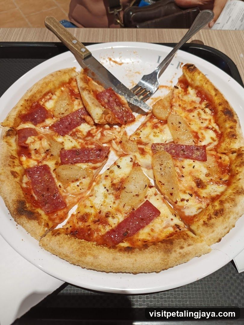 Pizza with Sausage and Potato Topping