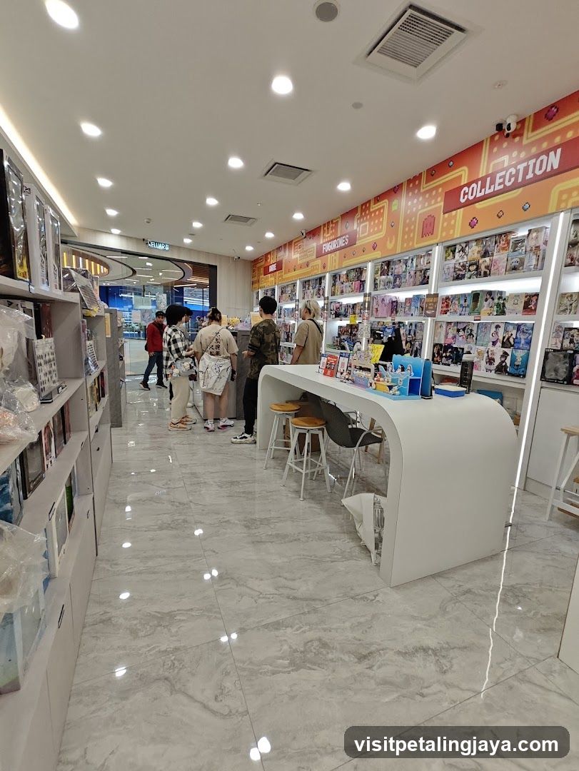 Store Interior with Shelves and Counter