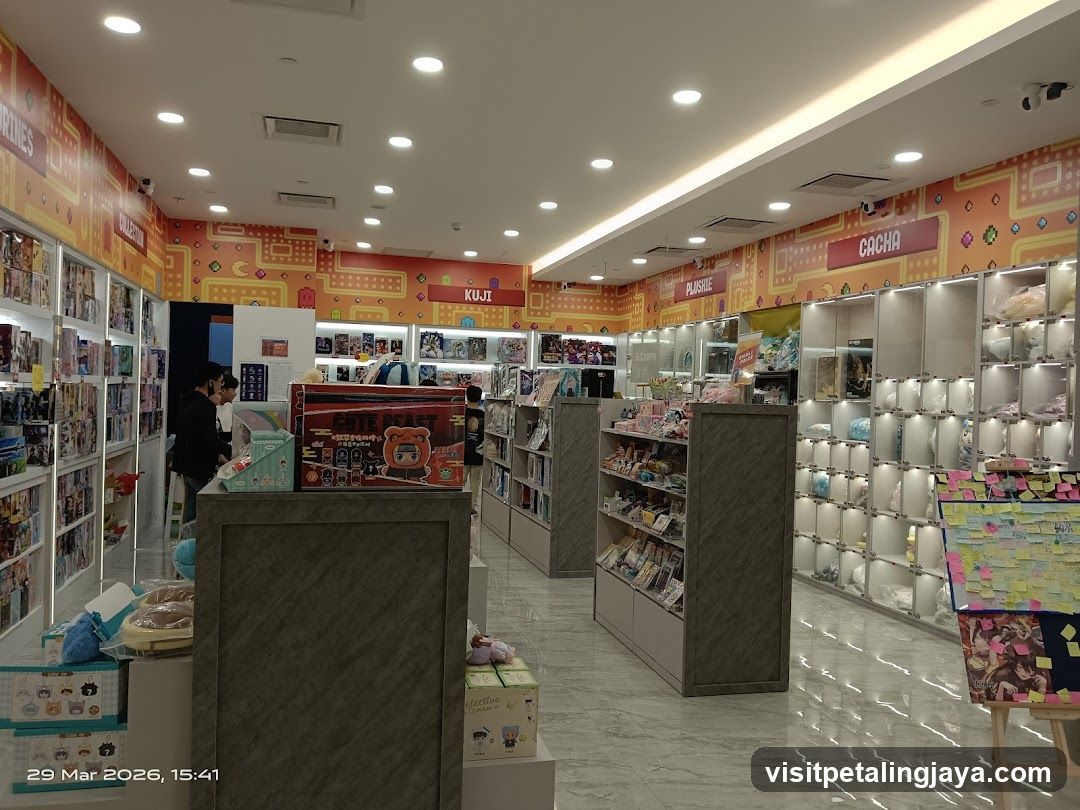 Interior of a colorful retail store