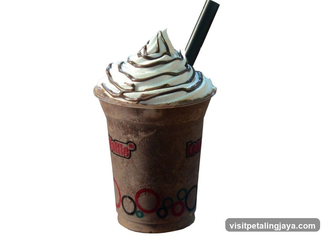 Chocolate Frappe with Whipped Cream
