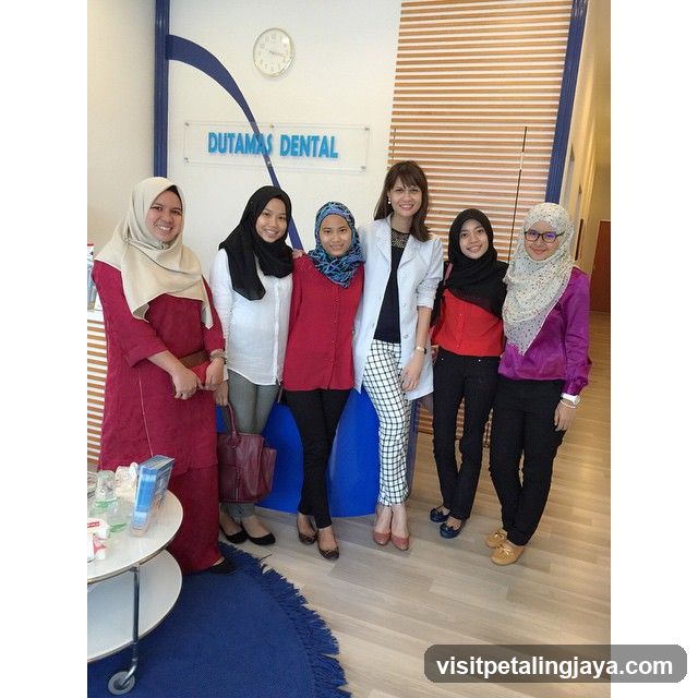 Group of women in a dental clinic lobby