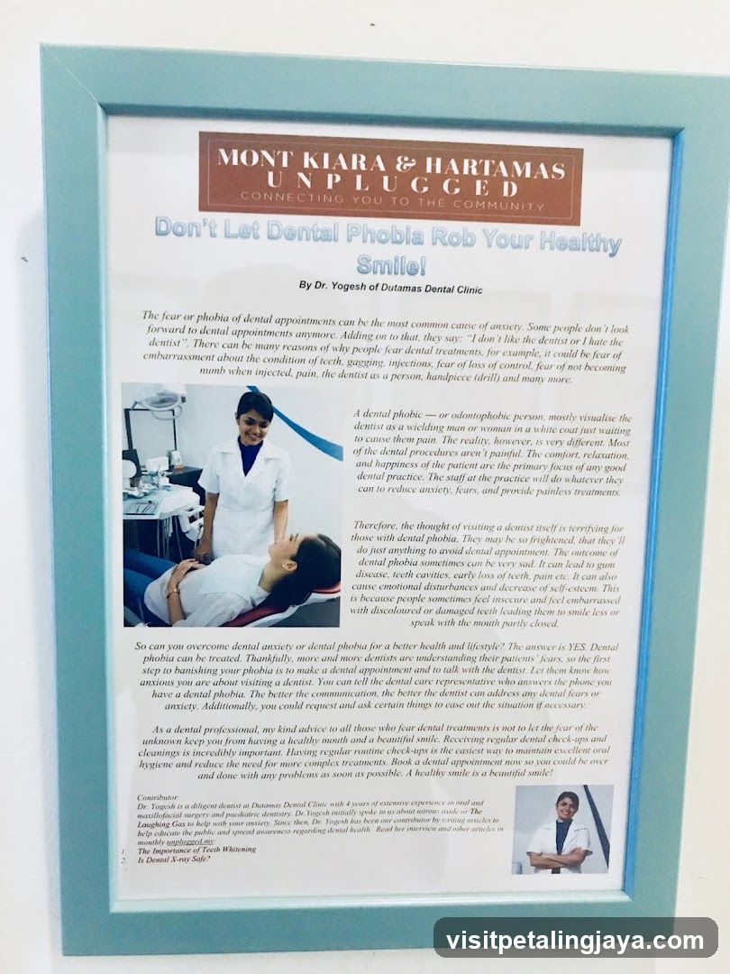 Dental Phobia Awareness Flyer