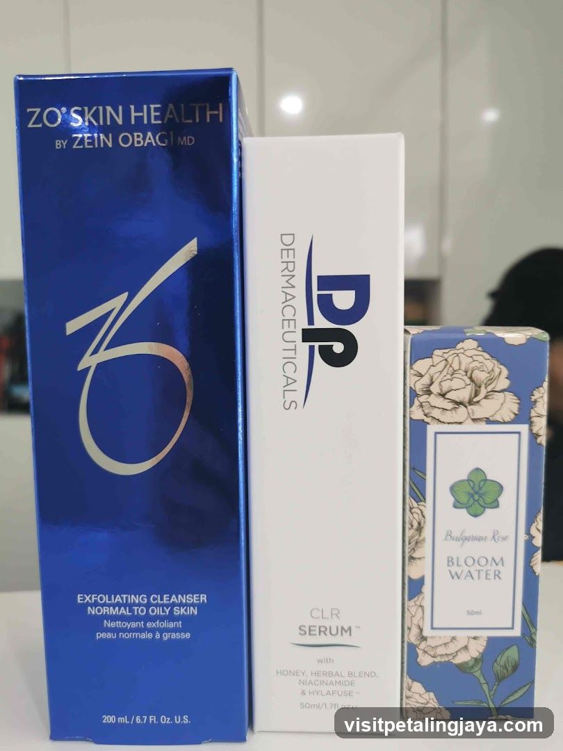 Skincare Products Display