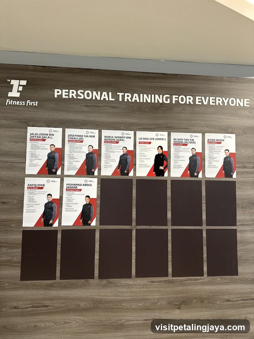 Fitness First Personal Training Wall Display