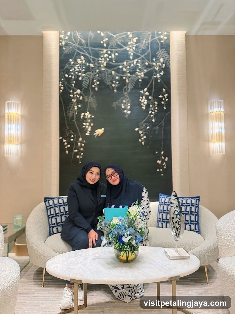 Hotel Lobby Interior with Staff