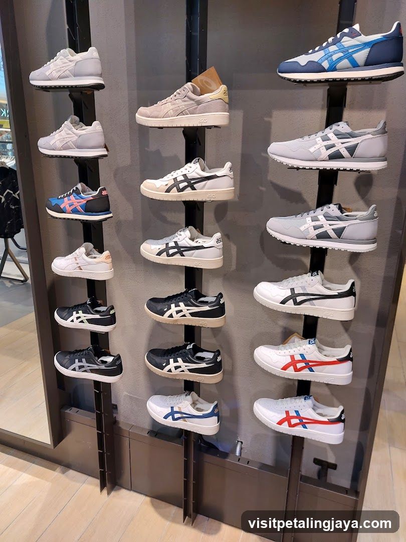Onitsuka Tiger Shoe Display