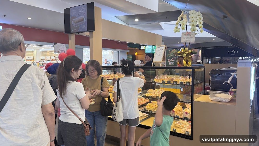 Bakery Shop Interior with Customers