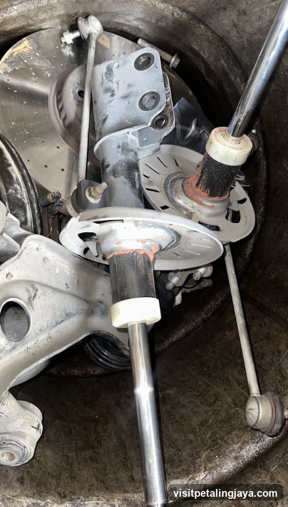 Car Suspension Parts in Bin