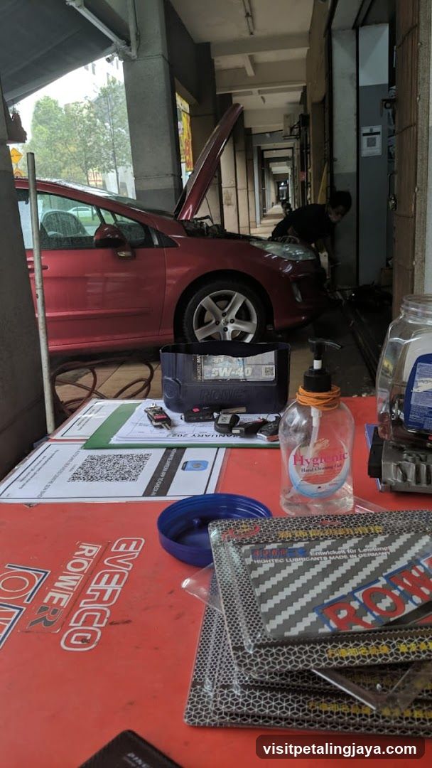 Auto Repair Shop Interior View