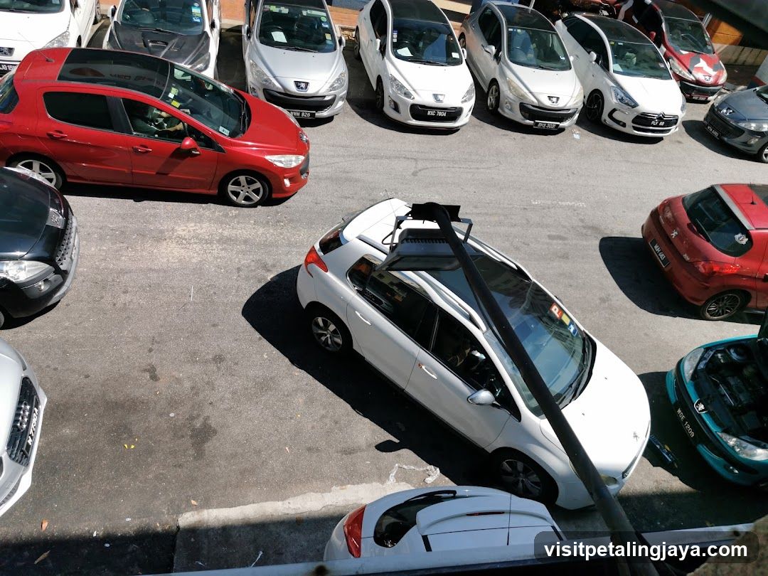 Parking Lot with Vehicles