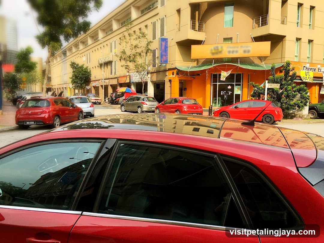 Street Scene with Cars and Buildings