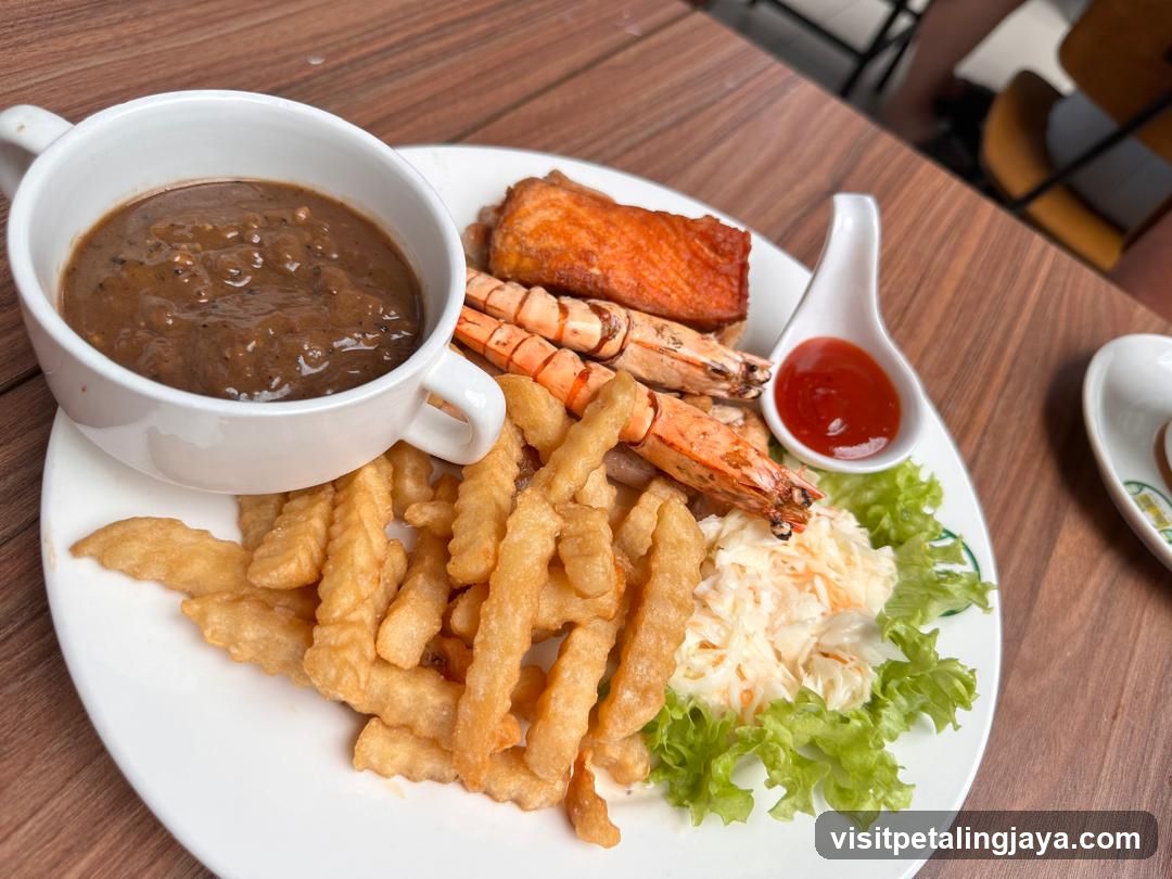 Fried Chicken and Fries Meal