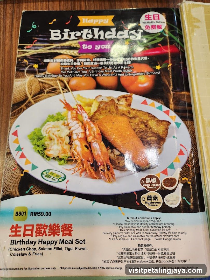 Birthday Happy Meal Set Menu