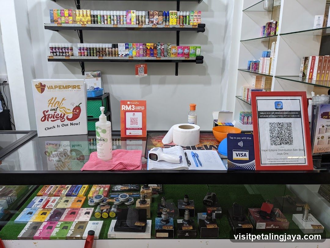 Vape Shop Interior Display