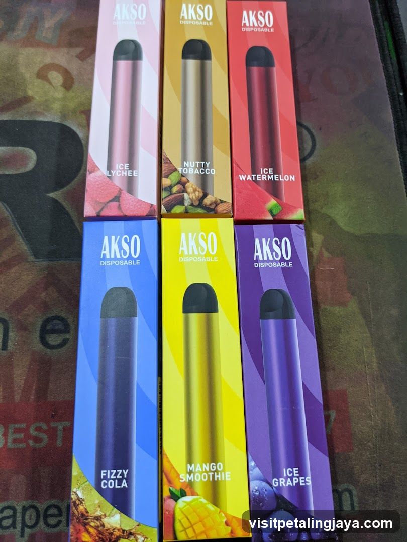 AKSO Disposable Vape Products Display