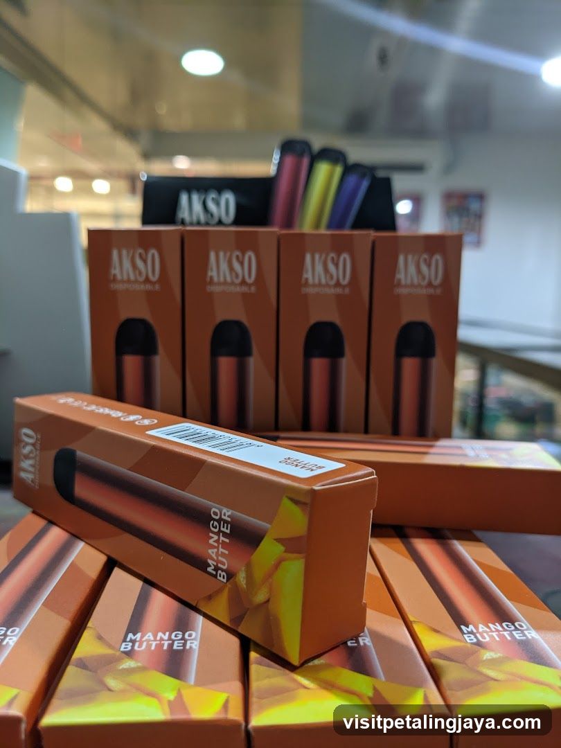 AKSO Disposable Vape Products Display