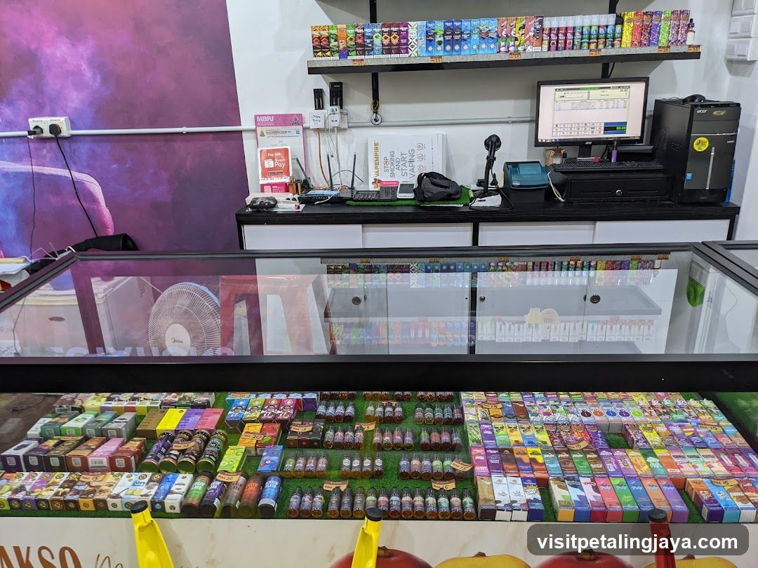 Vape Shop Interior Display