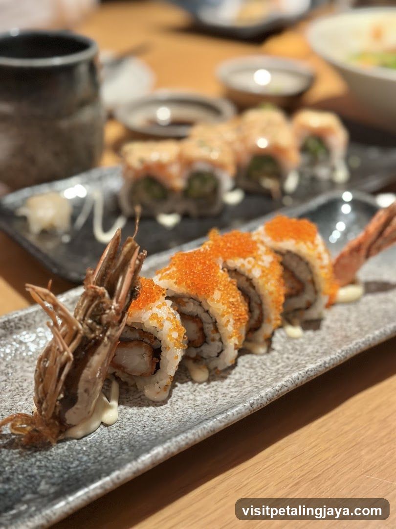 Sushi Platter with Shrimp and Tuna
