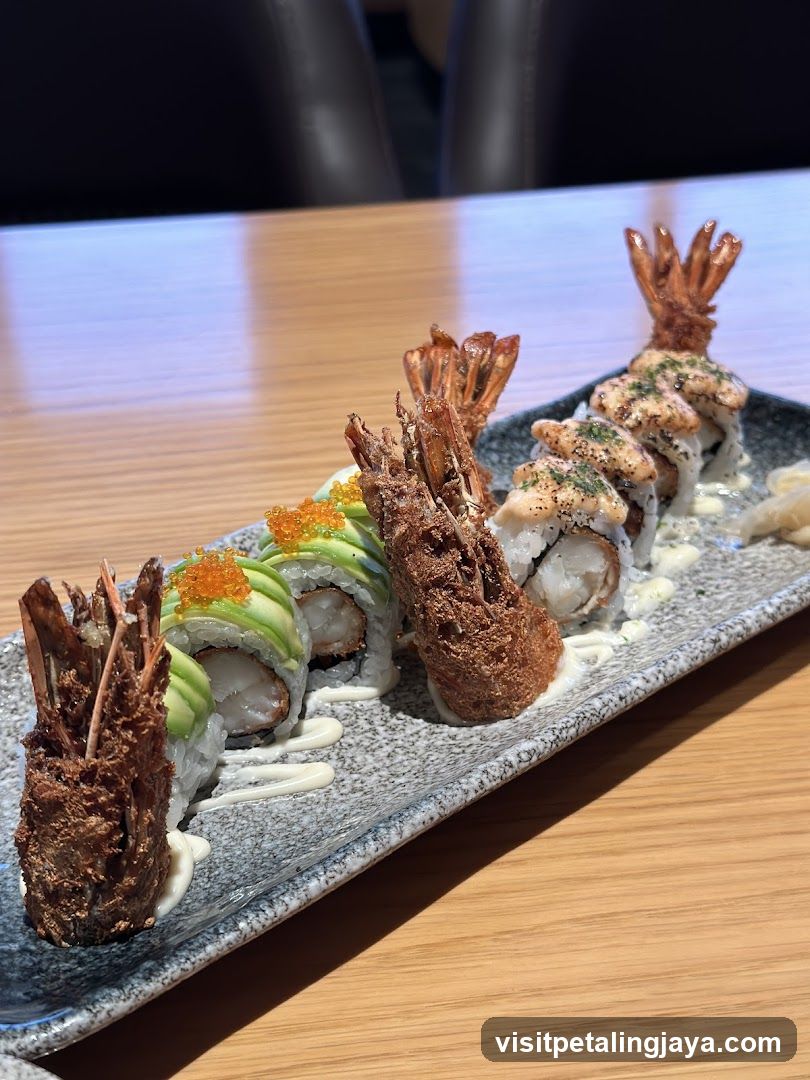 Sushi Platter with Tempura Shrimp