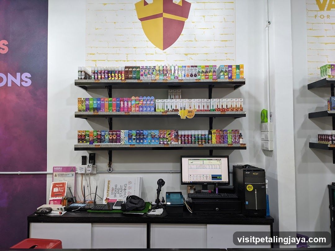 Vape Shop Interior Display