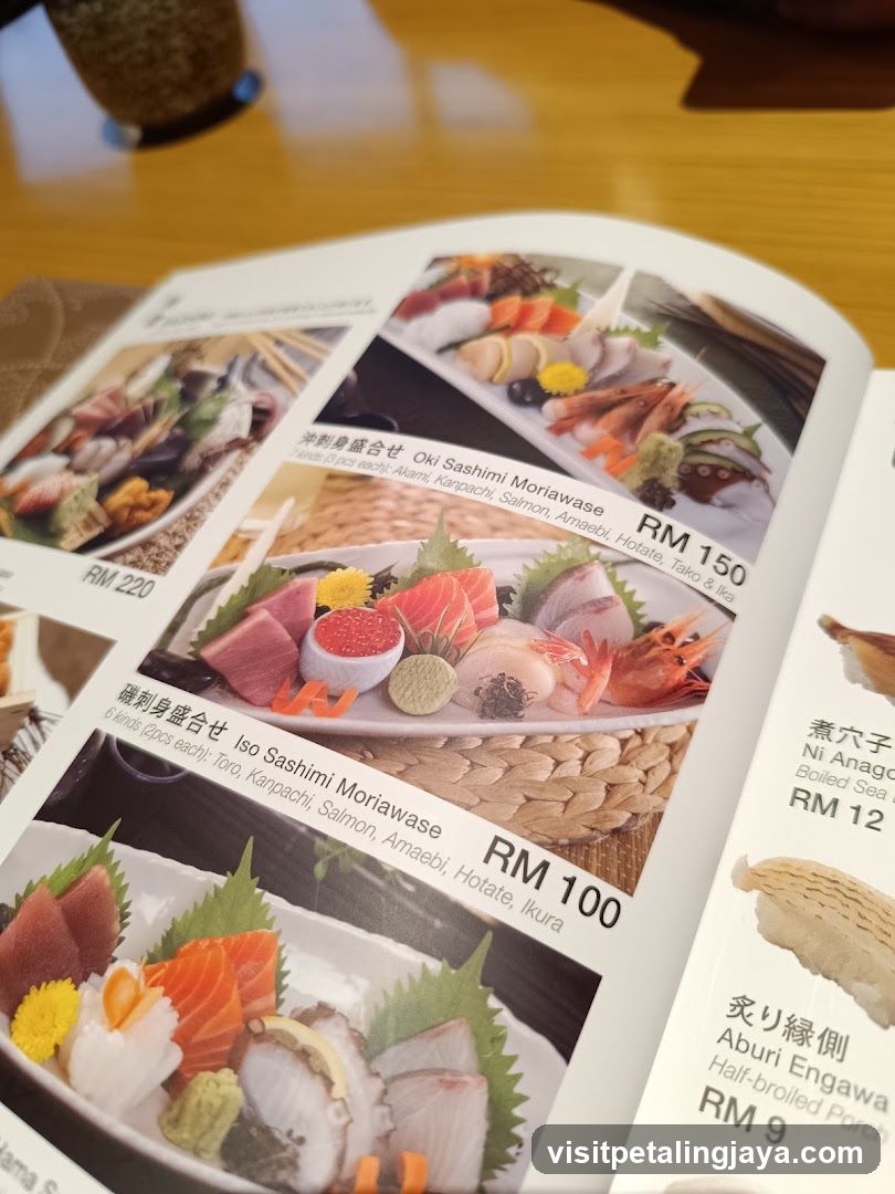 Sushi Menu Display