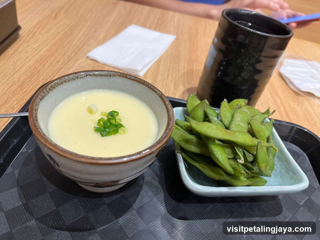Edamame and Egg Soup