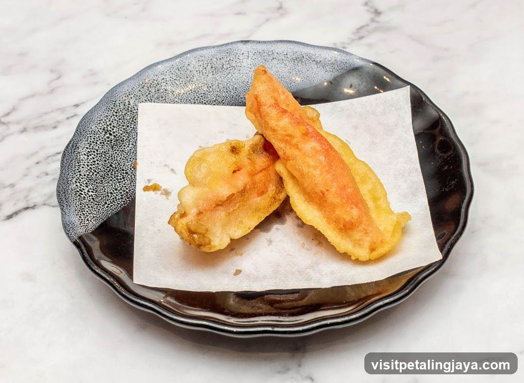 Fried Tempura on a Plate