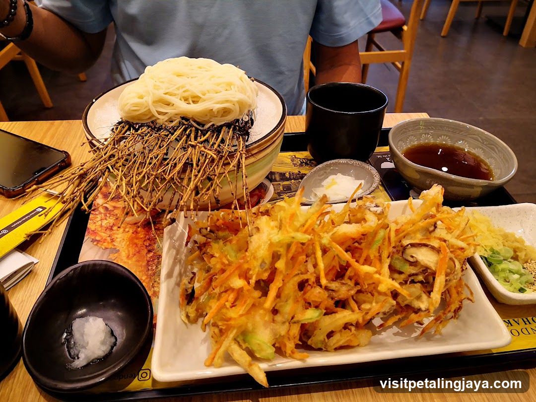 Japanese Noodle Meal with Tempura