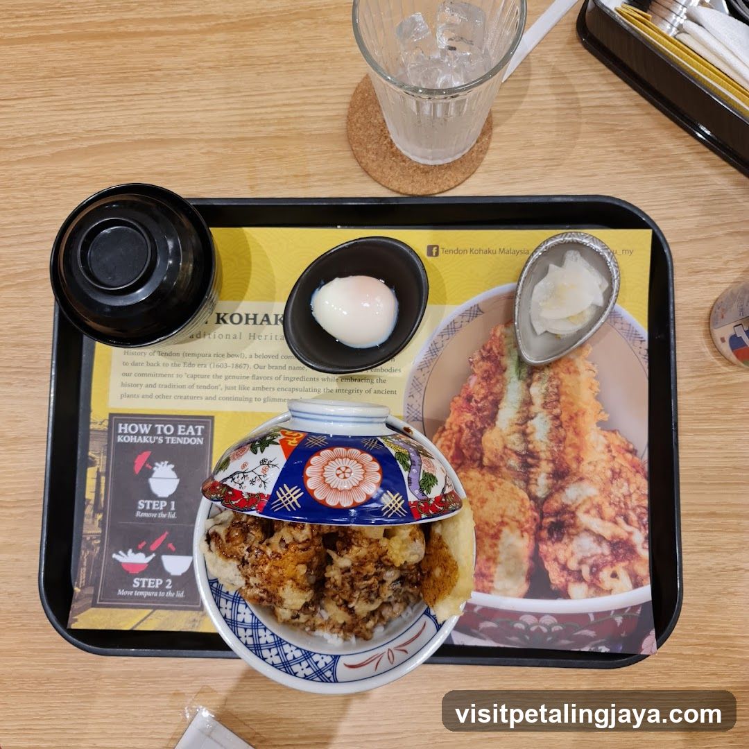 Tendon Kohaku Meal Tray