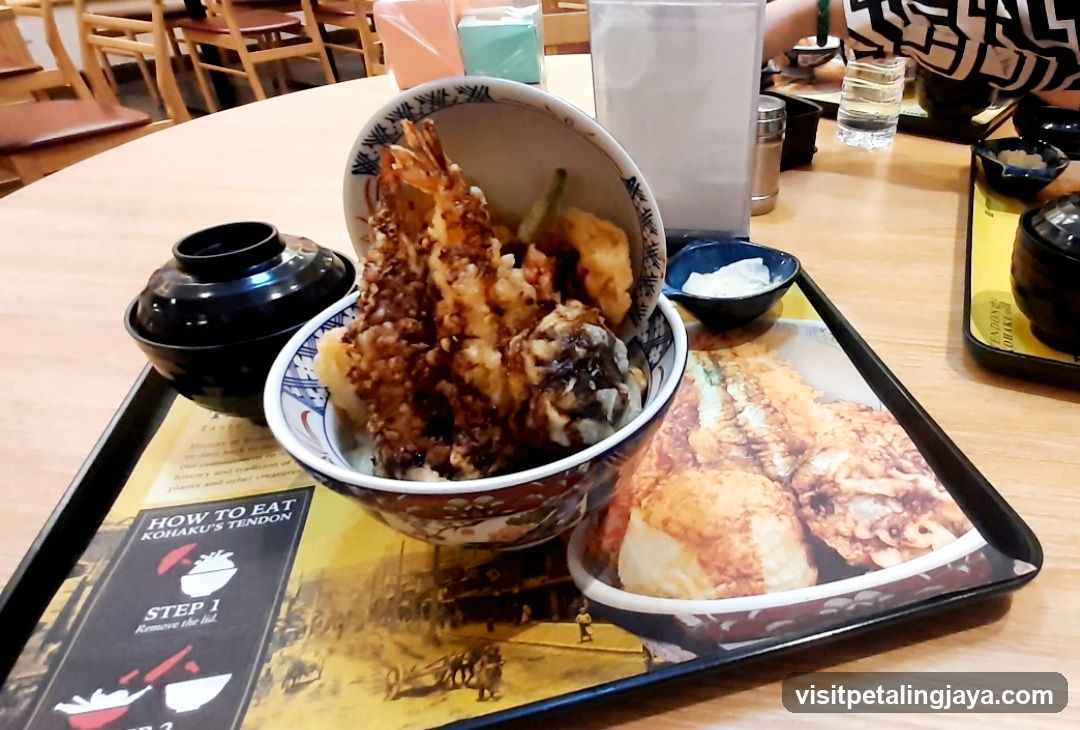 Tempura Bowl at Kohaku's Tendon