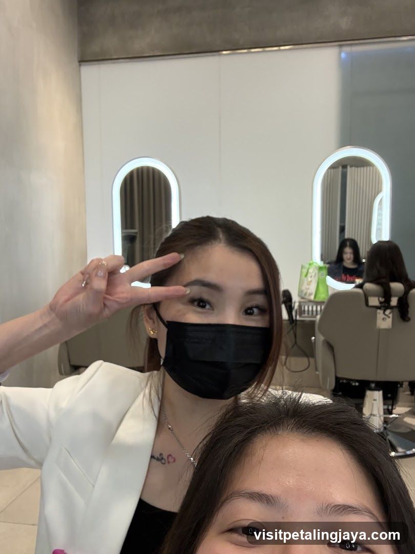 Salon Interior Selfie