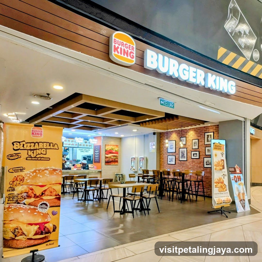 Burger King Store Interior and Exterior View