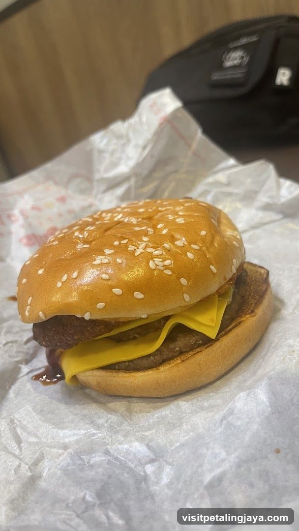 Cheeseburger on Wrapping Paper