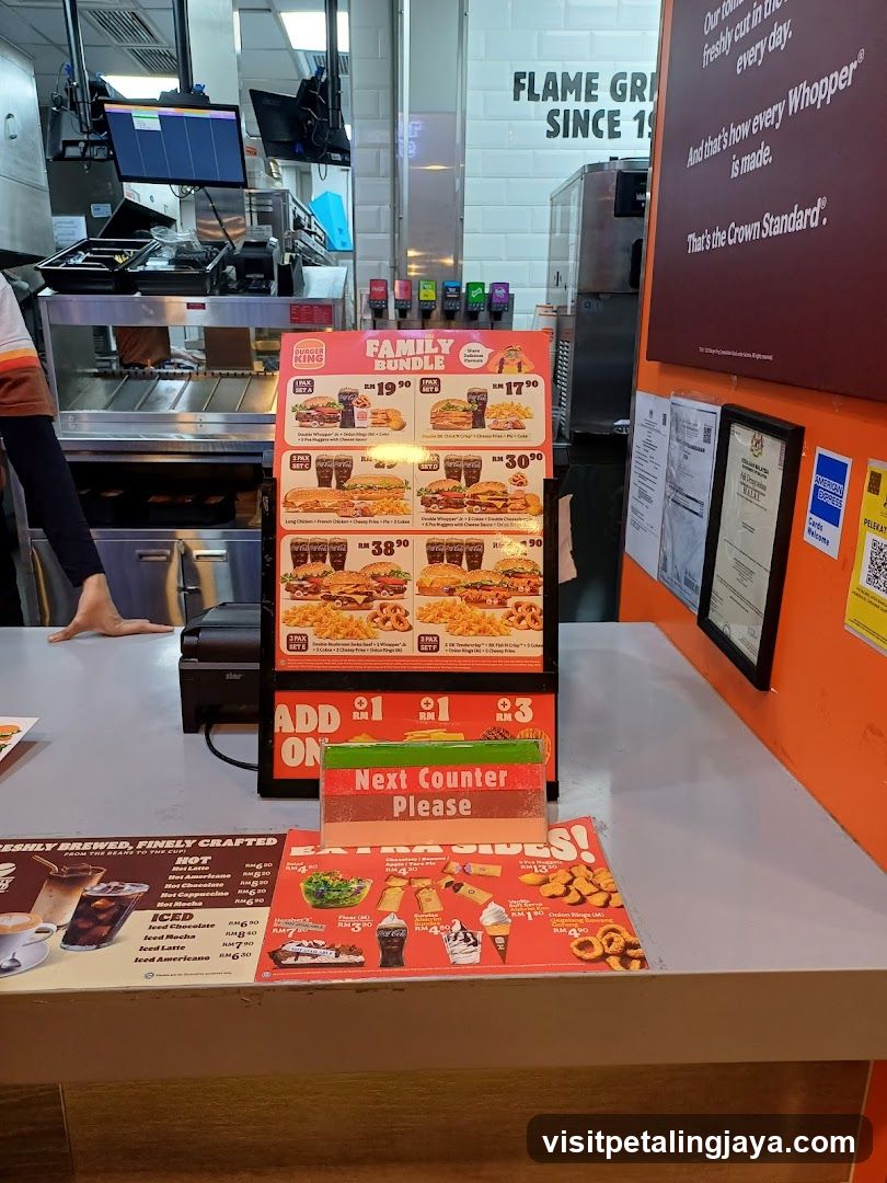 Fast Food Counter Display