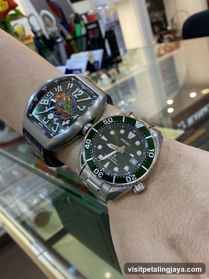 Watches on wrist