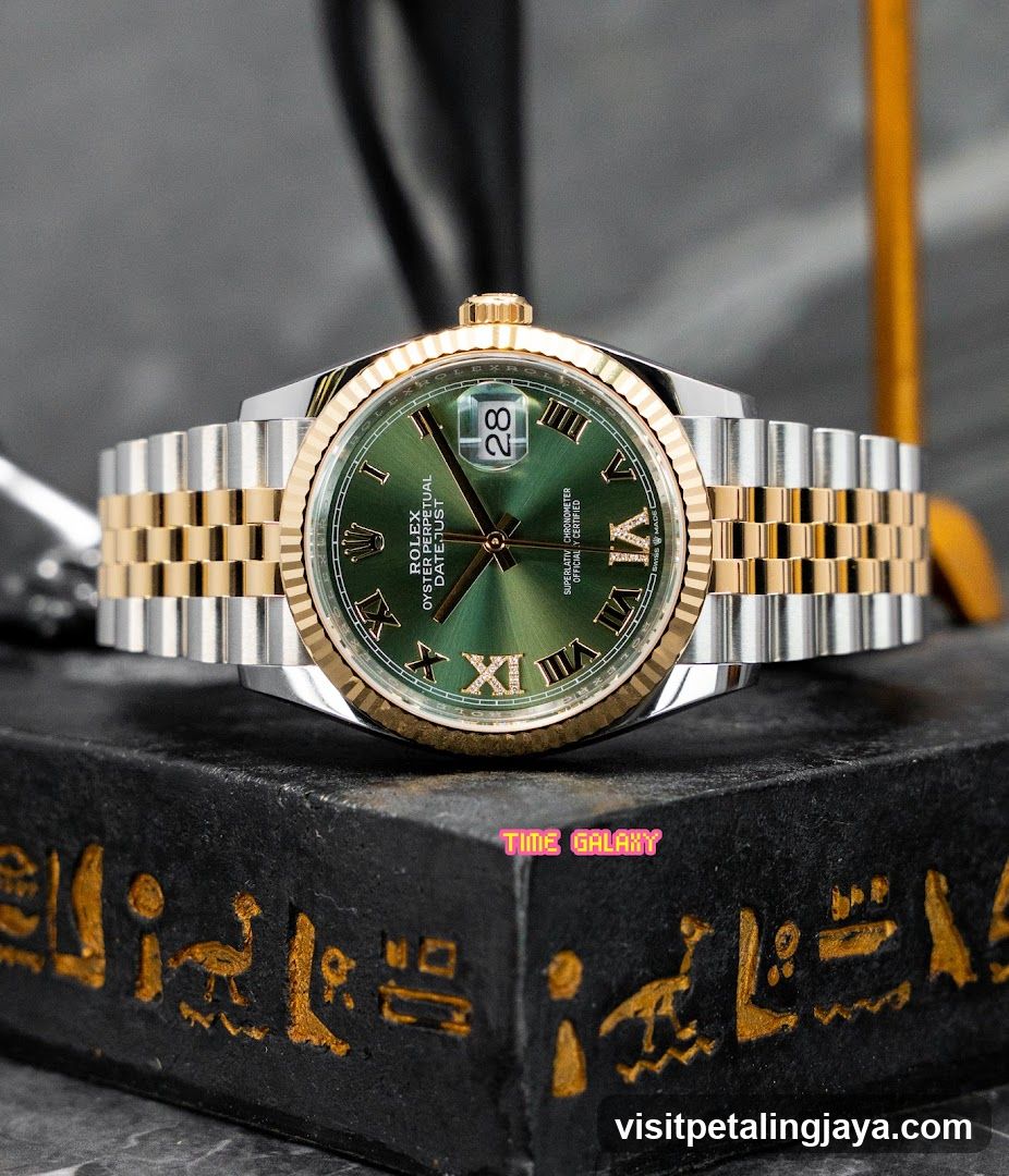 Rolex Datejust Watch on Display