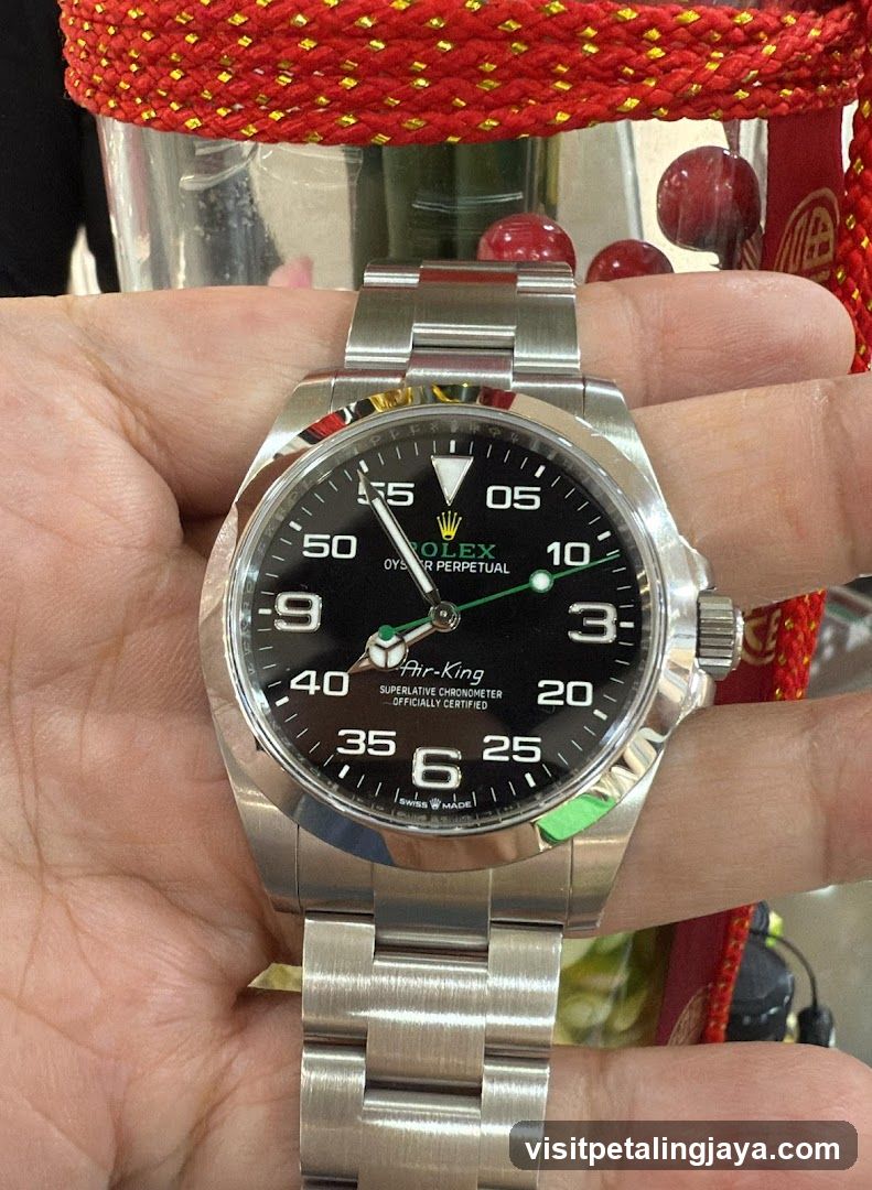 Rolex Air-King Watch Display
