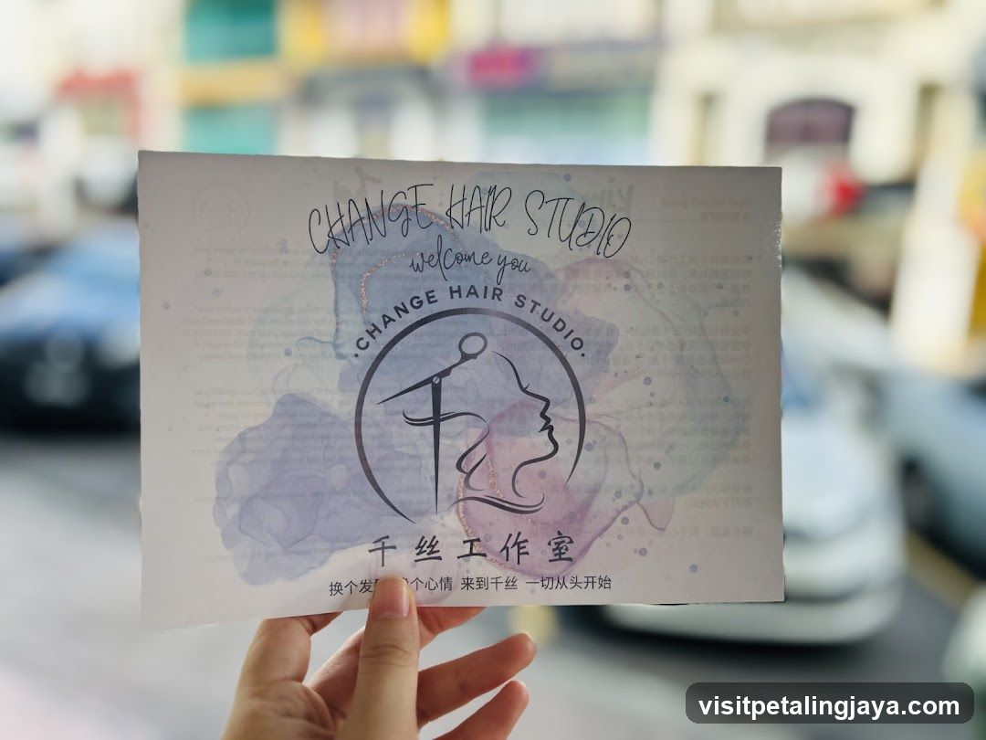 Flyer held in hand