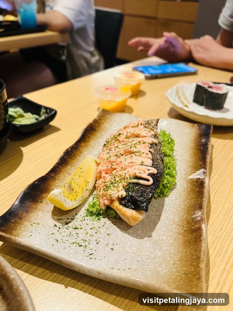 Sushi Plating with Grilled Fish