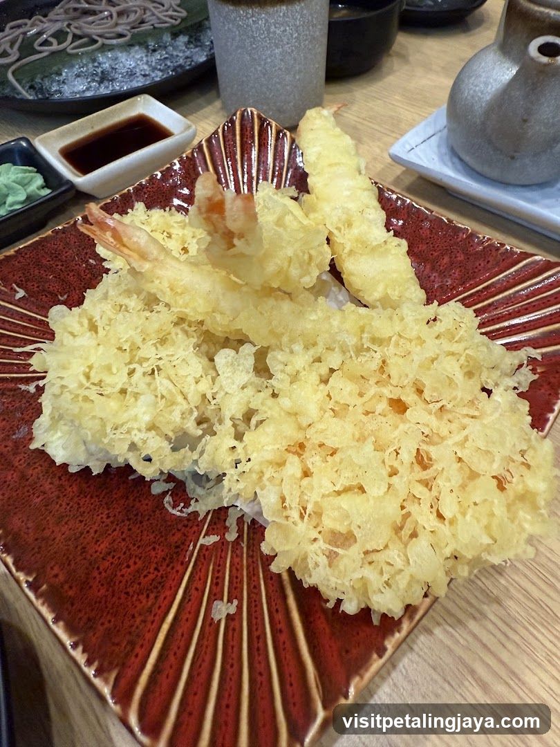 Tempura Plate with Shrimp and Vegetables
