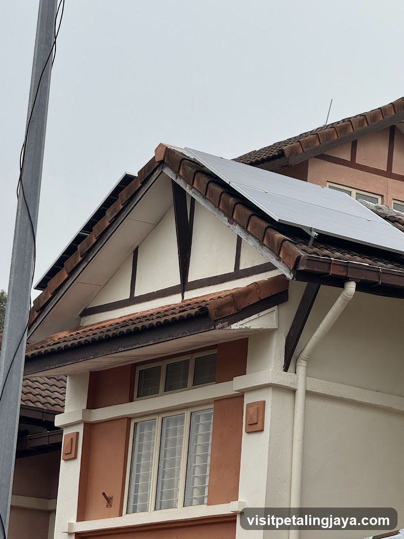 Solar Panel on House Roof