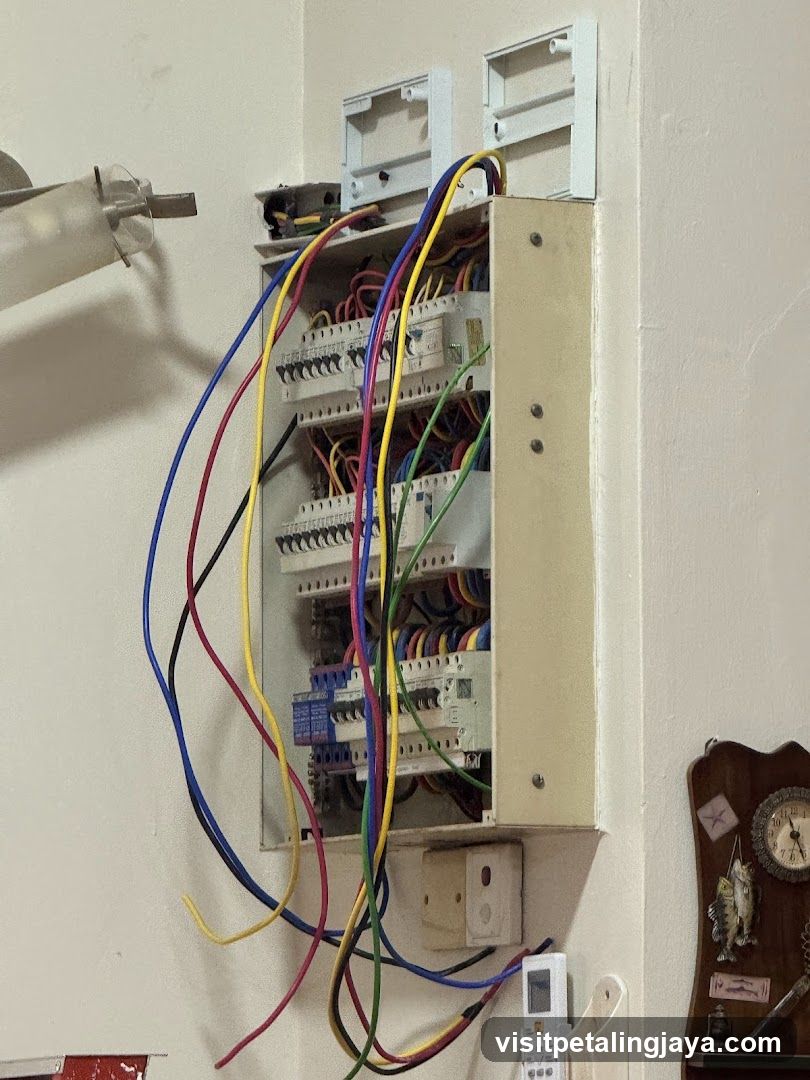 Electrical Panel with Wires