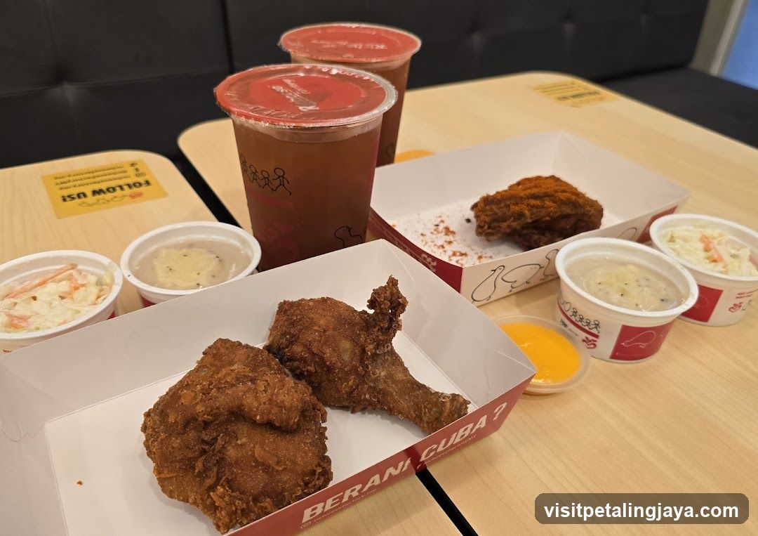Fried Chicken Meal Spread