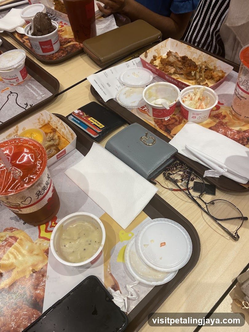 Food Trays at Restaurant