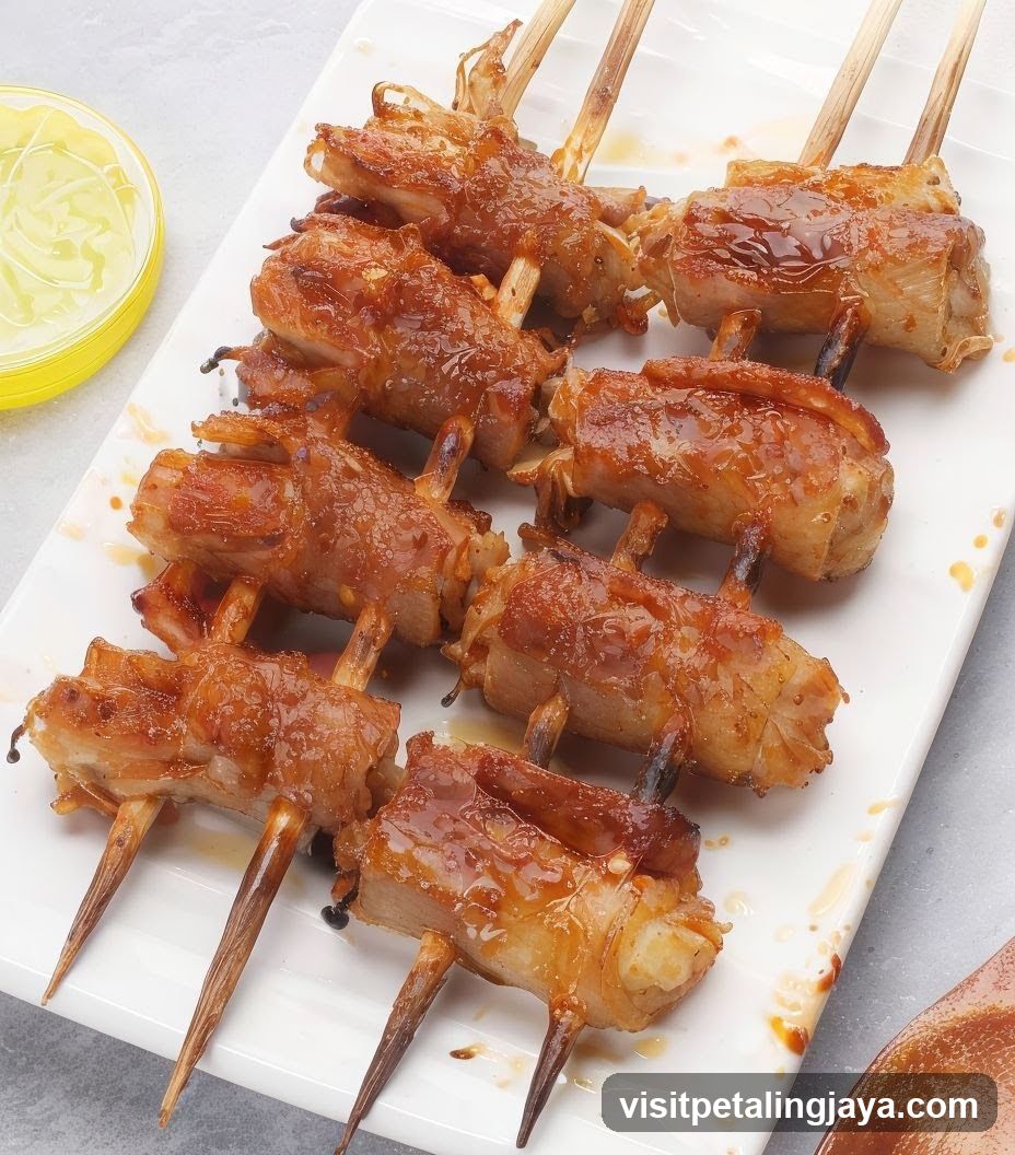 Grilled Meat Skewers with Sauce