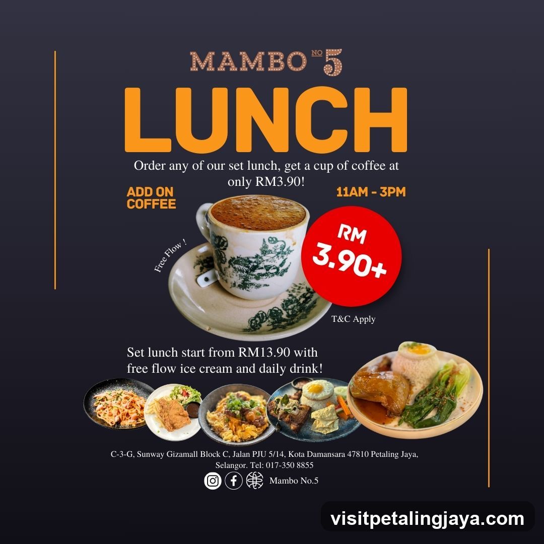Mambo No.5 Lunch Promotion Flyer