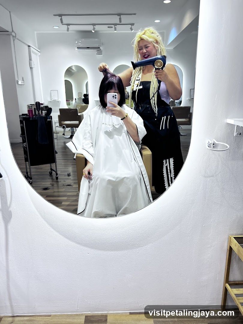 Hair Salon Interior Reflection