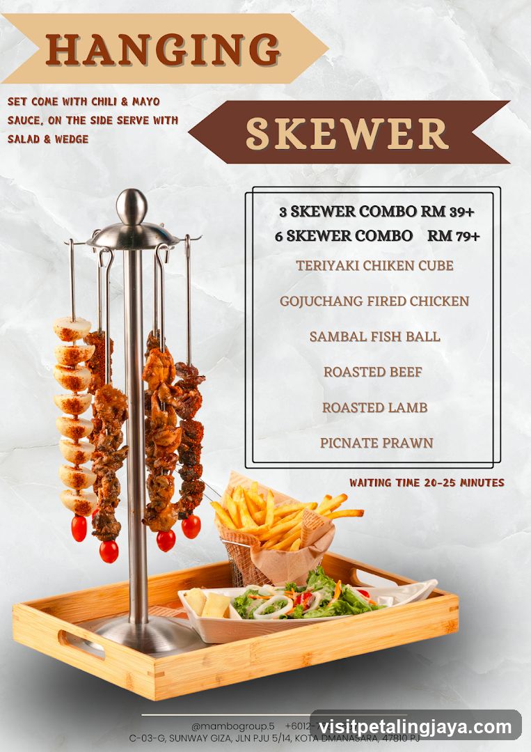 Hanging Skewer Menu Flyer
